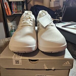 Adidas Women's White Athletic Shoes Breathable Mesh Design Size 12